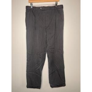 Brooks Brothers 346 Dark Gray Wool Madison Fit Old Money Roll Up Pants 36x32